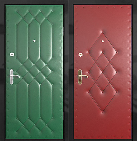 Металлическая дверь с винилискожей с рисунком с 2-х сторон